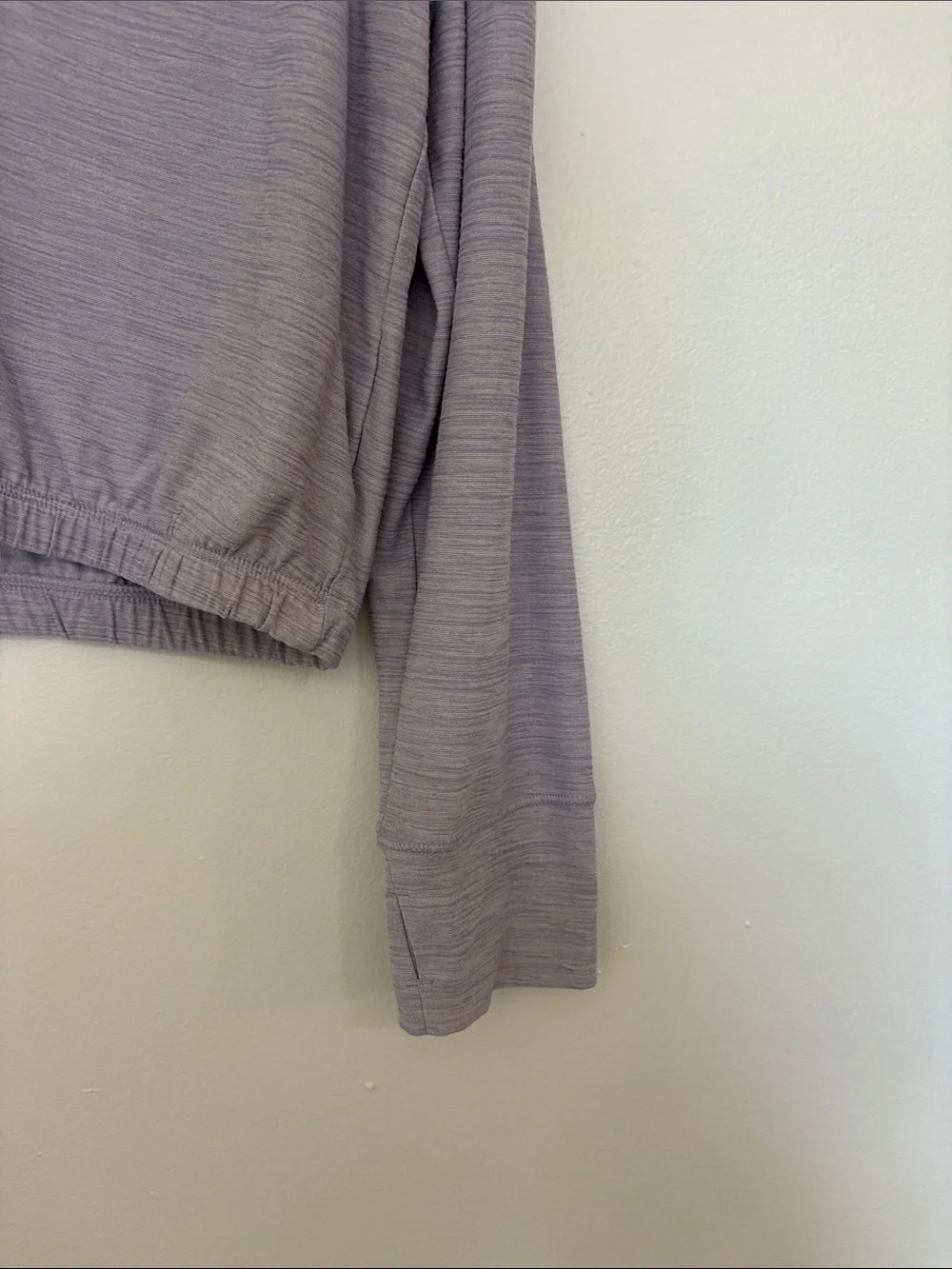 Old Navy Cropped Long-Sleeve Top in Light Lavender